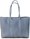 Tote - Silver and White