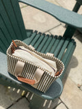 Olivia Bag- White and Gold