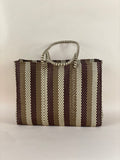 Tote - Beige, Brown and Gold