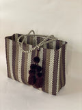 Tote - Beige, Brown and Gold