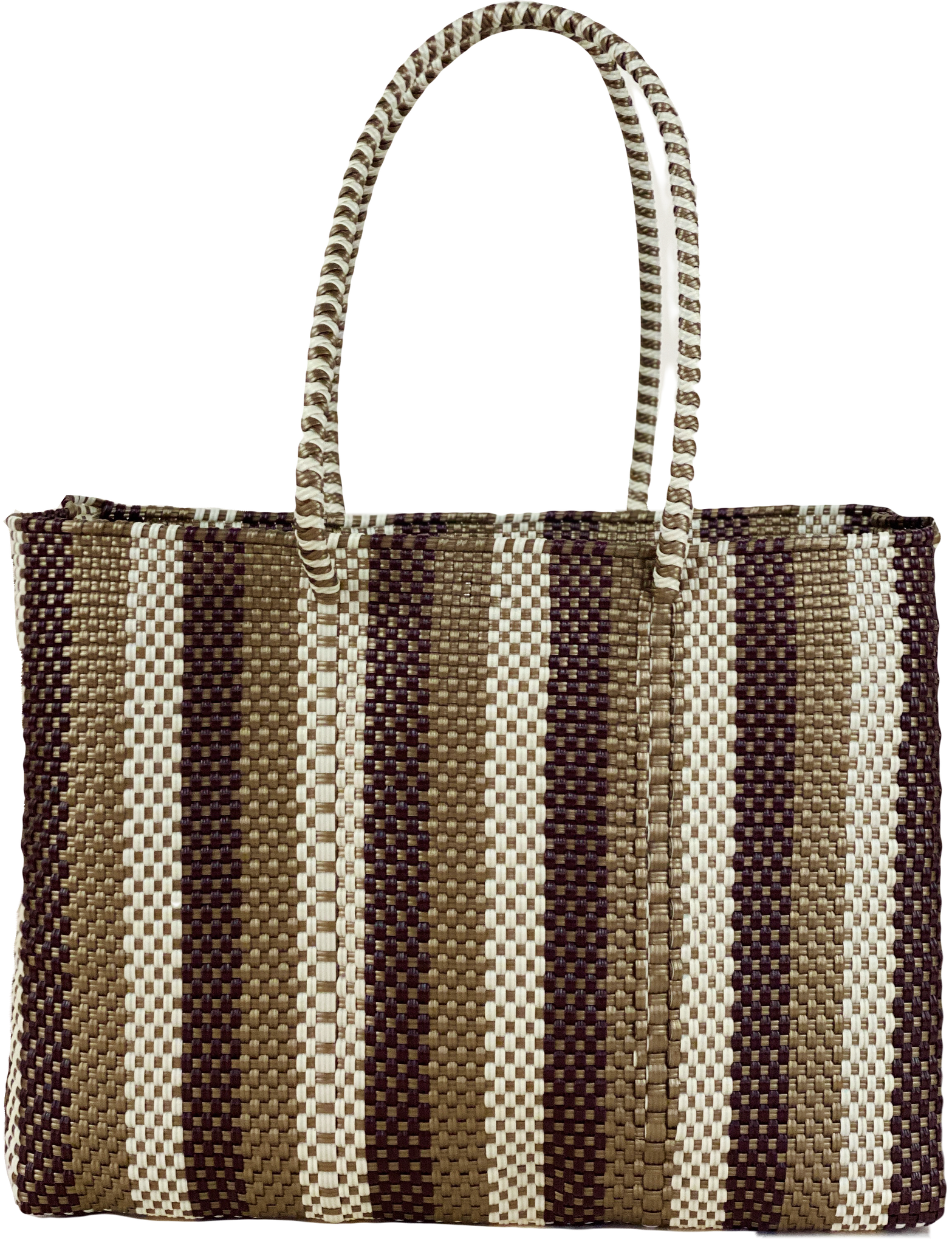 Tote - Beige, Brown and Gold