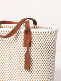 Ana Tote - White & Gold