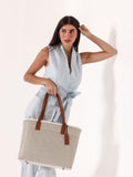 Ana Tote - White & Gold