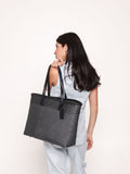 Ana Tote - Black & Silver
