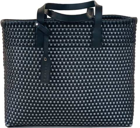 Ana Tote - Black & Silver
