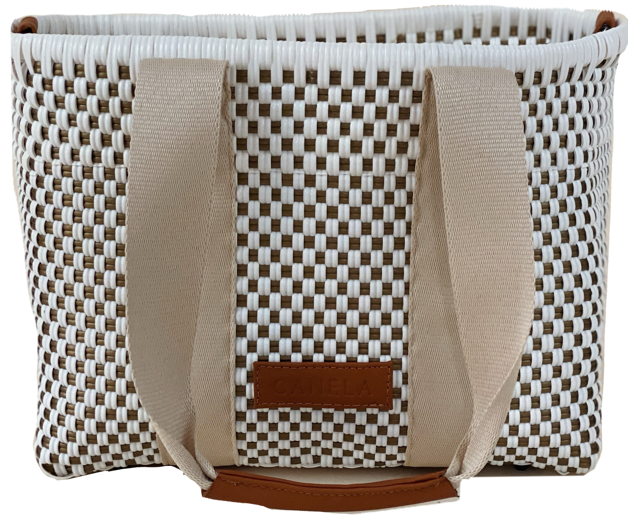 Olivia Bag- White and Gold