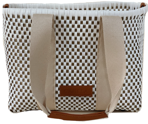 Olivia Bag- White and Gold