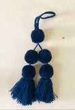 Pompons in Navy blue color