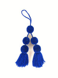 Royal blue pompons