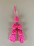 Every women's favorite hot pink Pompons