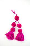 Fucsia color Pompons