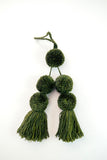 Pompons in army color