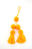 Pompons in Tangerine color