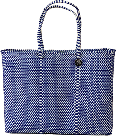 Tote -navy and White