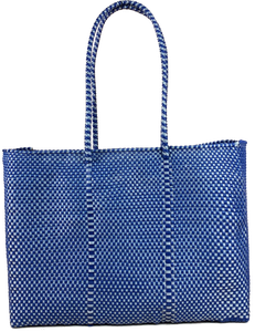 Tote - Navy and Silver