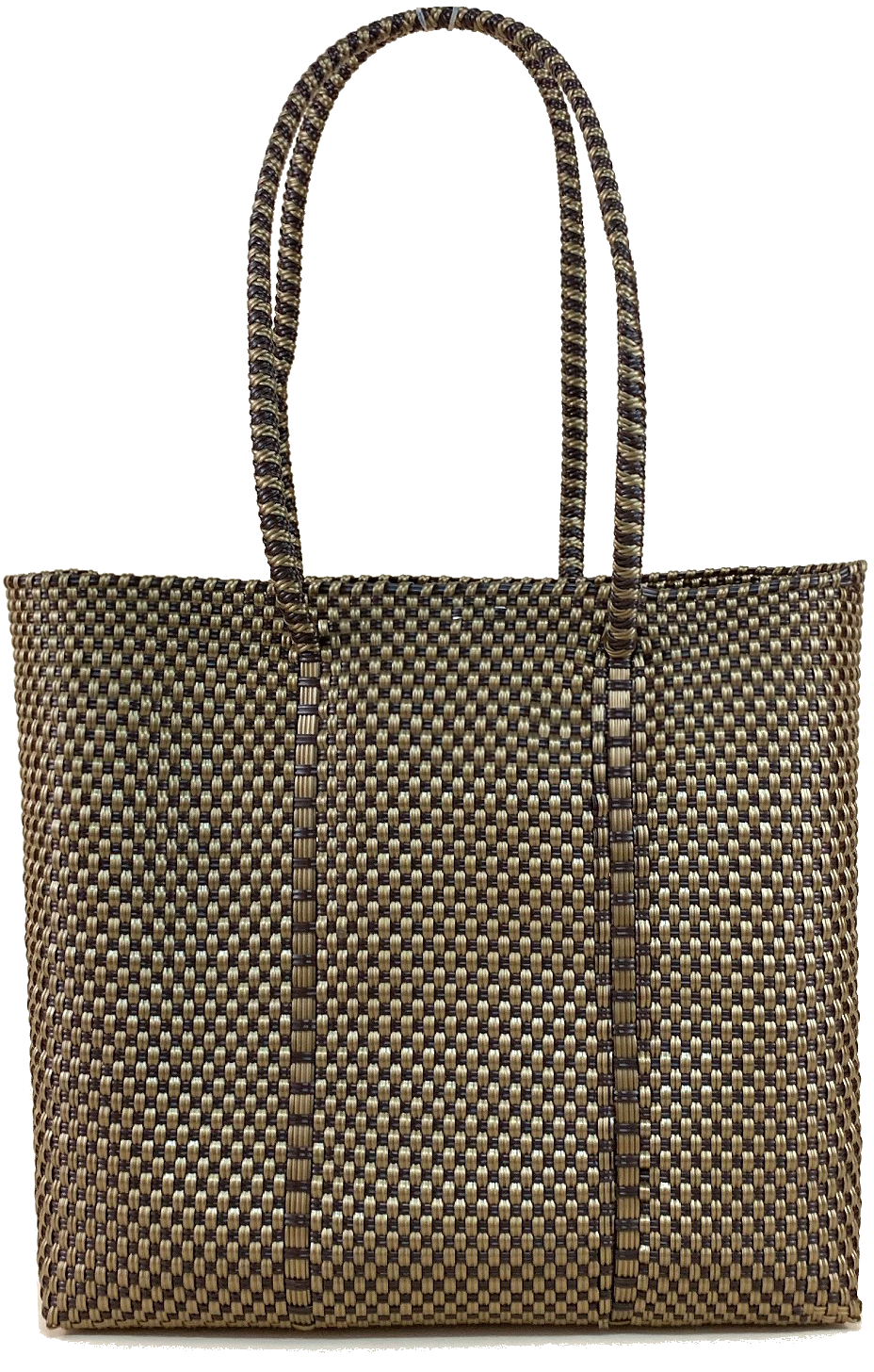 Small Tote -  Brown and Gold
