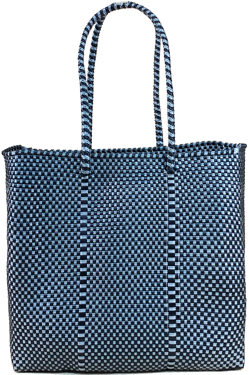 Small Tote - Black and Silver